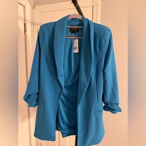 Dakota Blue™ Open-Front Turquoise Blazer NWT
